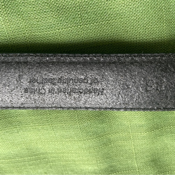 Black Leather Men's Belt - Picture 8 of 8